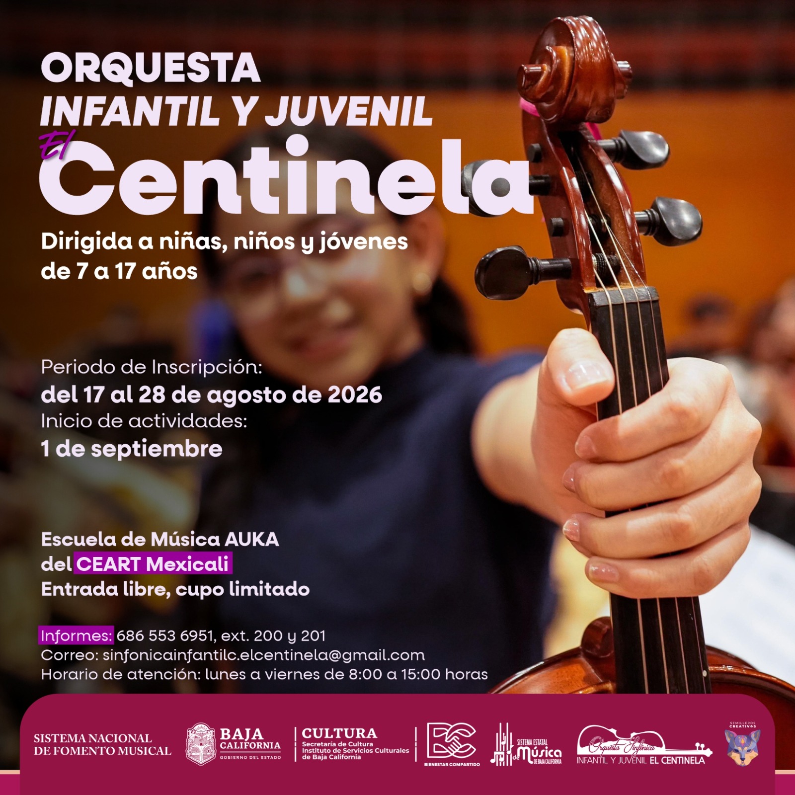 CULTURA BC INVITA A INTEGRARSE A LA RED ESTATAL DE MÚSICA 2026