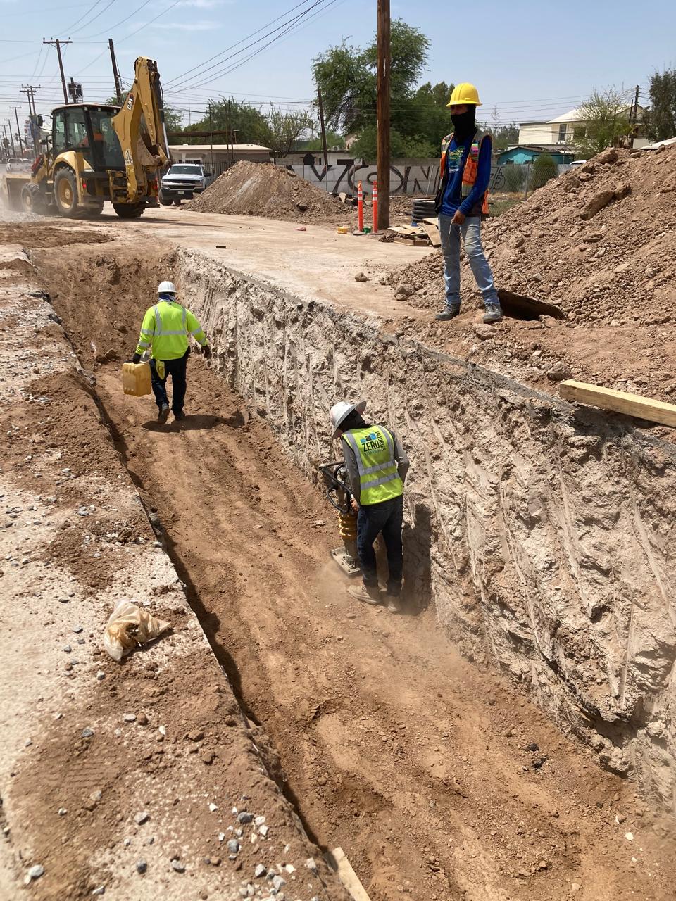 MANTIENE CESPM AVANCE EN LA CONSTRUCCIÓN DEL SUBCOLECTOR PLUVIAL DE LA CALLE F  