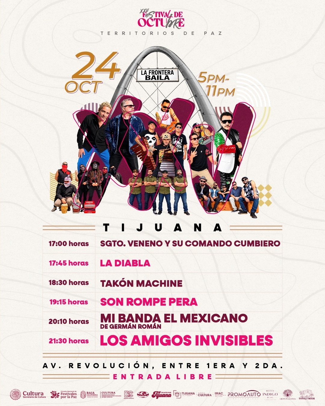 Los Amigos Invisibles y Mi Banda El Mexicano pondrán a bailar a Tijuana este 24 de octubre